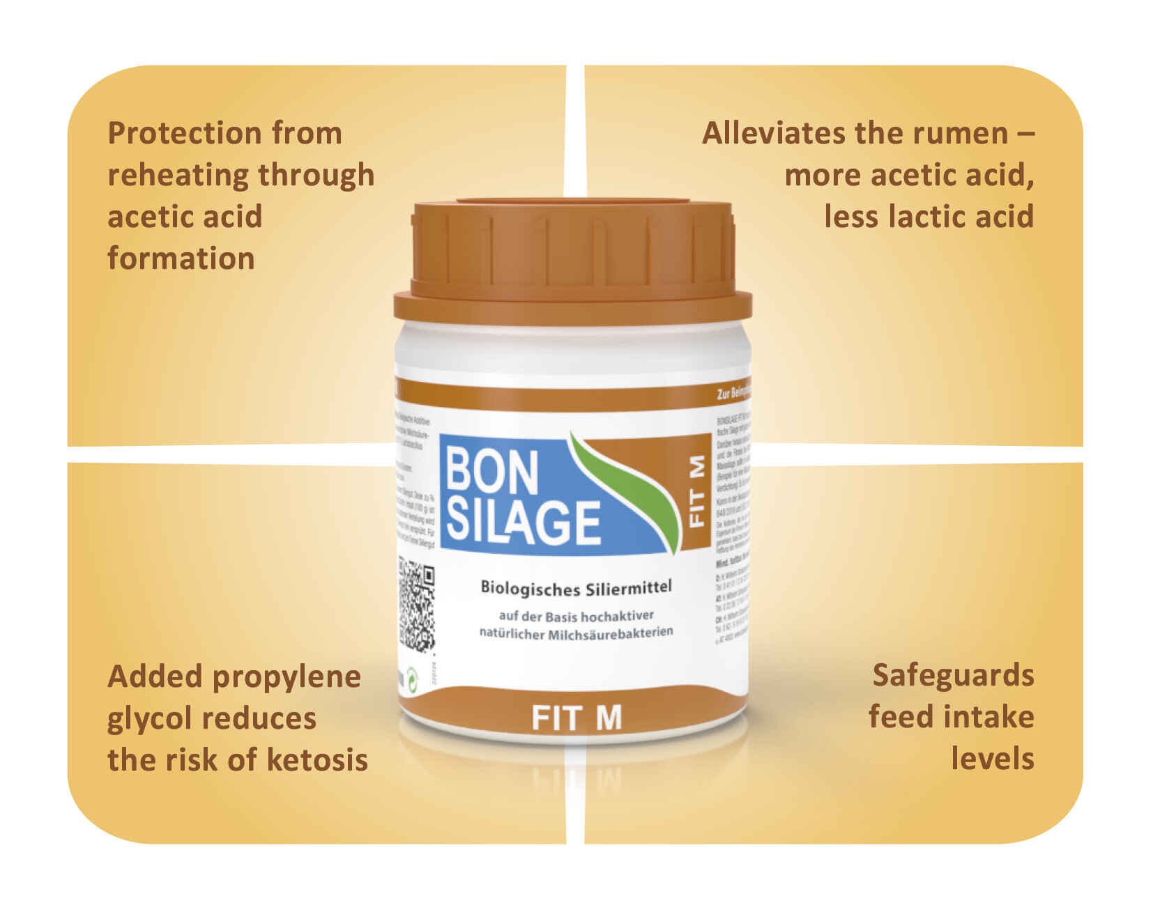 How the silage additive BONSILAGE FIT M works How the silage additive BONSILAGE FIT M works